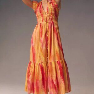 Anthropologie - The Pergerine Midi Dress Medium